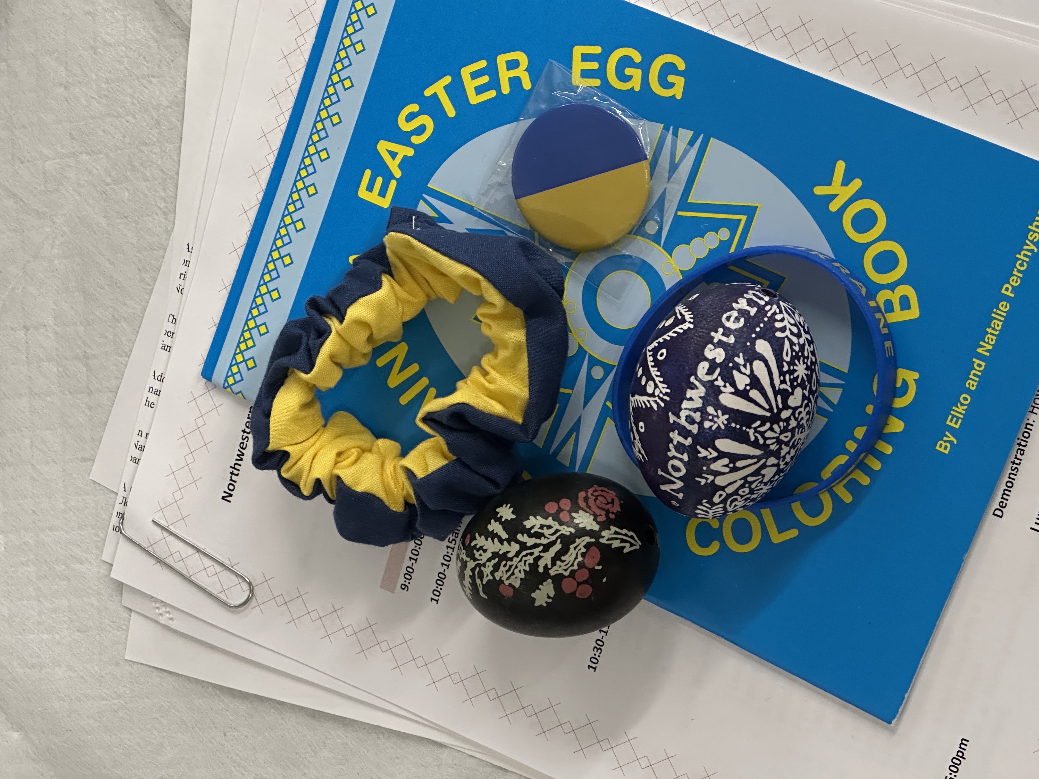 completed Northwestern pysanka